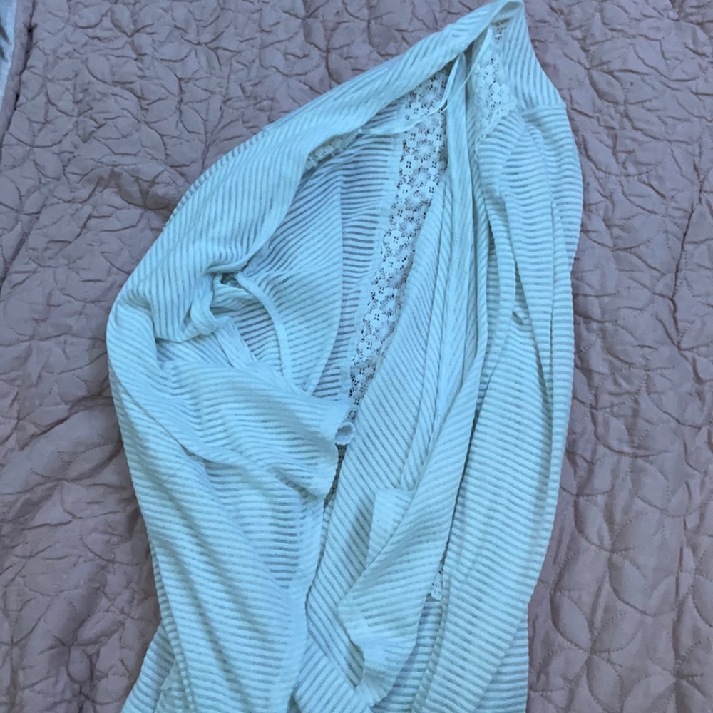 A see-through cardigan